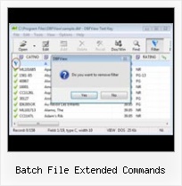 Convert Dbf Txt batch file extended commands
