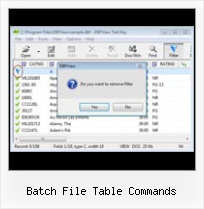 Office 2007 Open Dbf File batch file table commands