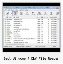 Dbf Files Program best windows 7 dbf file reader