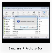 Import Dbf Files To Excell cambiara a archivo dbf