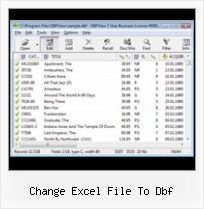 Dbf Wiev change excel file to dbf
