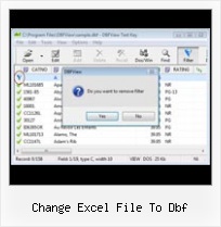 Excel Export Do Dbf change excel file to dbf