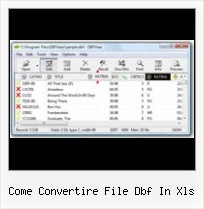 Free Xls To Dbf come convertire file dbf in xls