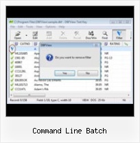 File Dbf Use In command line batch