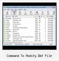 Write Dbf File C command to modify dbf file