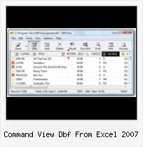 Foxpro Dbf To Access command view dbf from excel 2007