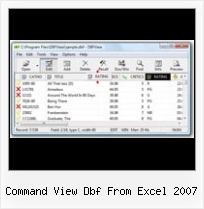 Export Data From Dbf To Csv command view dbf from excel 2007