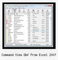 Dbf No Excel command view dbf from excel 2007