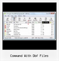 Dbfview Xp command with dbf files