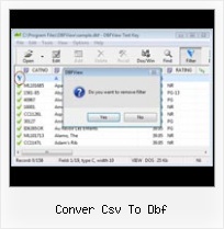 Convert Excel File To Dbf File conver csv to dbf