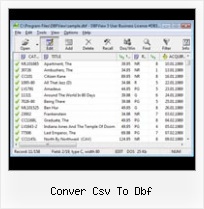 Excel 2007 Export To Dbase conver csv to dbf