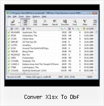 Foxpro Dbf conver xlsx to dbf