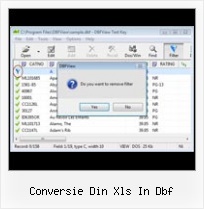 Delete Records In Dbf Table conversie din xls in dbf