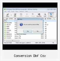 Maintain Dbf Format conversion dbf csv