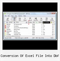 Xlsx Para Dbf conversion of excel file into dbf