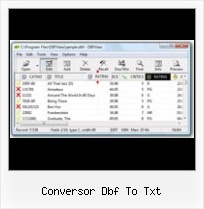 Dbf Cdx Bestand Openen conversor dbf to txt