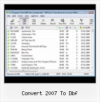 Soft Read Dbf File convert 2007 to dbf
