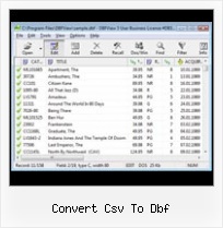 Dbf Open Office convert csv to dbf