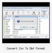 Read Dbf convert csv to dbf format