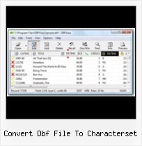 Dbf Viewer Cgbf convert dbf file to characterset