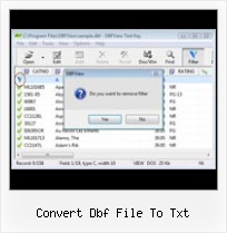 Excel Dbf 2007 convert dbf file to txt
