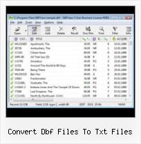Dbfview Program convert dbf files to txt files