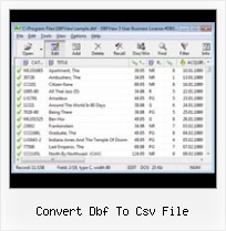 Xls Convert Dbf convert dbf to csv file