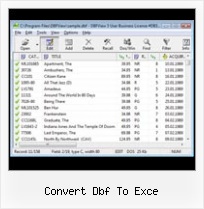 Free Xls To Dbf convert dbf to exce