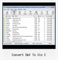 Xls Into Dbf convert dbf to xls c