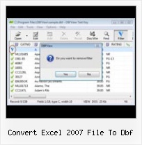 Basic Dbf Viewer For Windows convert excel 2007 file to dbf