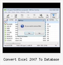 Ms Dbf Viewer convert excel 2007 to database