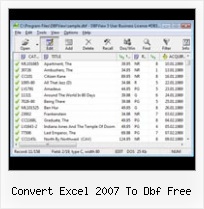 Convert Excel File Into Dbf convert excel 2007 to dbf free
