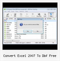 How To Open Zap File convert excel 2007 to dbf free