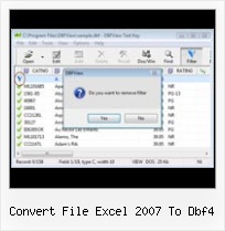 Foxpro Dbf Does Not Appear convert file excel 2007 to dbf4