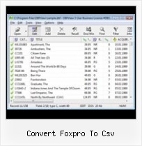 Windows Edit Dbf convert foxpro to csv