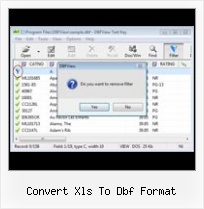 Dbf File Editor convert xls to dbf format