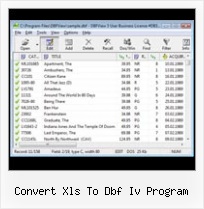 Dbf Packer convert xls to dbf iv program