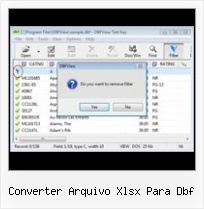 Excel 2007 Convert Dbf converter arquivo xlsx para dbf
