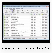 Free Dbf To Excel converter arquivo xlsx para dbf