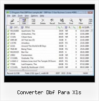 Delet Record From Dbf File converter dbf para xls