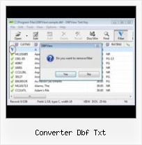 Convert Excel Dbf converter dbf txt