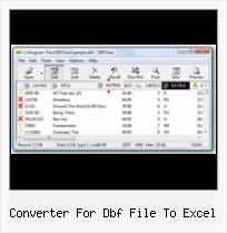 Dbf Into Xls Conversion converter for dbf file to excel