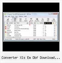 Convertir Xls En Dbf Office 2007 converter xls em dbf download gratis