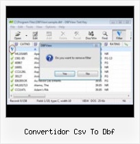 Dbf View File convertidor csv to dbf