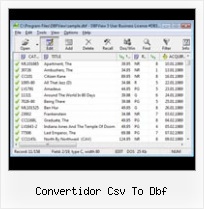 переобразовать Txt в Dbf convertidor csv to dbf