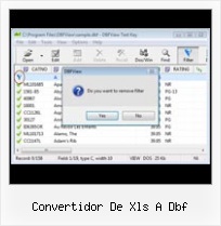 Dbf Filer Editor convertidor de xls a dbf