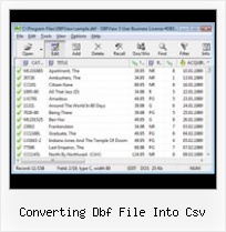 Convert Xls Dbf Free converting dbf file into csv