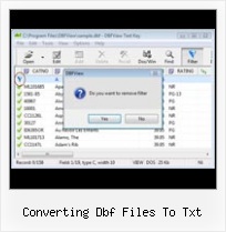 Sxcel Dbf Dile converting dbf files to txt
