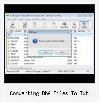 Apycom Dbf Editor converting dbf files to txt