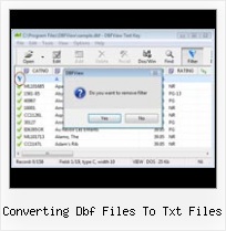 Dbf Online converting dbf files to txt files